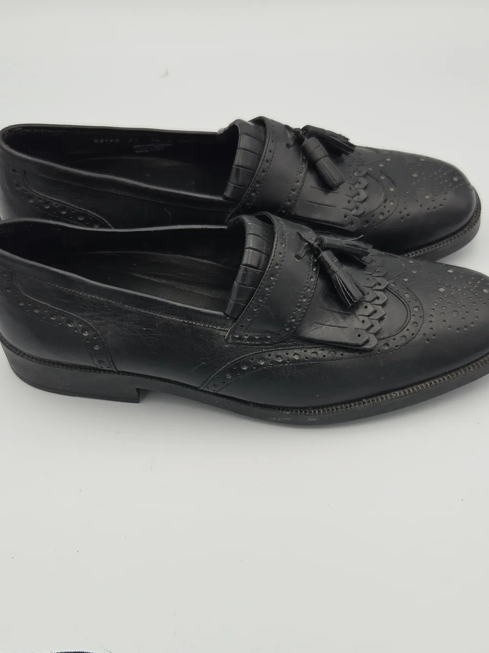 Nunn Bush Men’s Black Tassel Kiltie Loafers Size 12W
